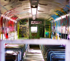 Graffiti Train Car