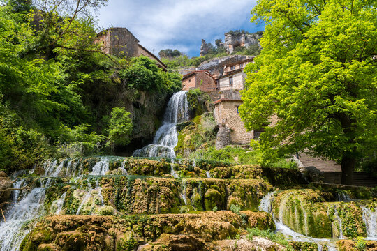 medieval town of orbaneja del castillo in merindades, Spain