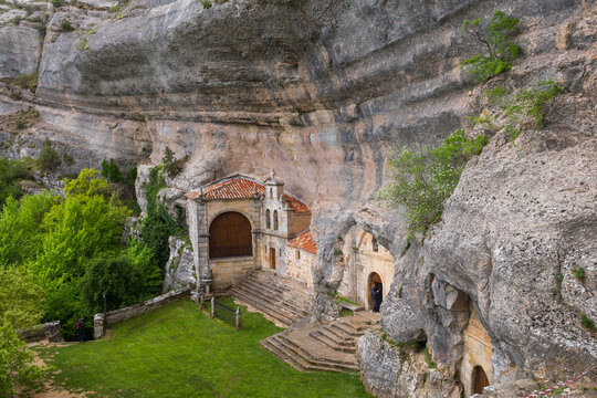 medieval town of orbaneja del castillo in merindades, Spain
