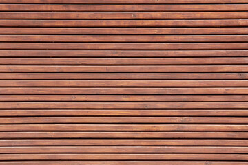 Wood paneling background texture. Horizontal Decorative Wood plank Pattern on building facade