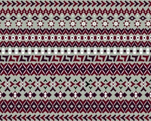 Geometric design with V-shapes, rhombuses, rings, flower-sun in warm earthy natural ground hues small scale for furnishing, textile, architectural surfaces, virtual background, interior, printed items