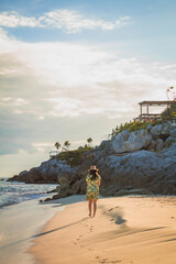 Caminando en Tulum, M&eacute;xico