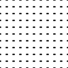 Square seamless background pattern from black diving goggles symbols. The pattern is evenly filled. Vector illustration on white background