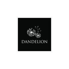 Dandelion Taraxacum Flower Symbol Logo