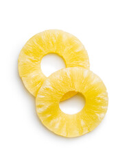 Canned sliced pineapple fruit