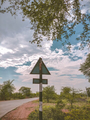 railroad crossing sign