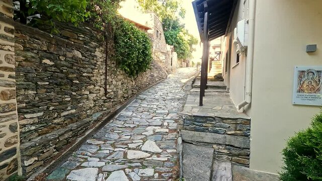 Beautiful scenic of Makrynitsa village, Pelio, Greece