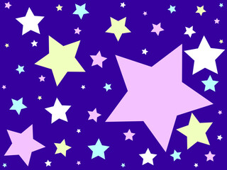 Obraz premium vector colorful stars seamless pattern, illustration, wallpaper and background