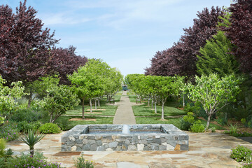 Landscaping at resort