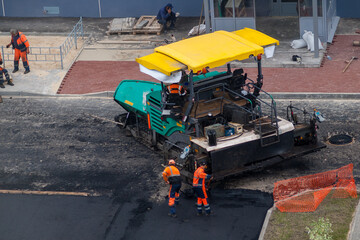 Asphalt paver a complex linear road construction machine, asphalt pavers are designed for laying...