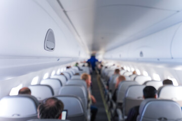 Fototapeta premium 飛行機 機内