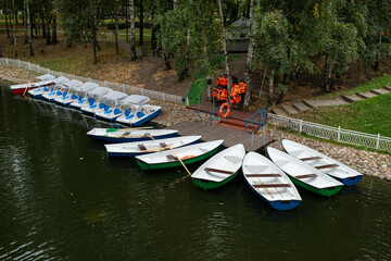 Boat station in the park