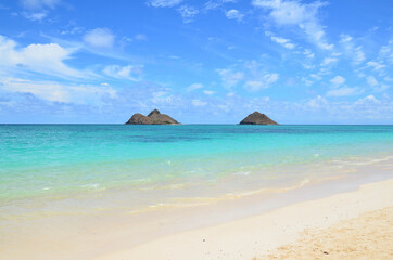 Lanikai Beach with the twin islands in the background. Lanikai Beach ranks as one of the best beaches in the world