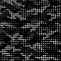 grey modern military vector camouflage print, seamless pattern for clothing headband or print