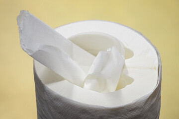 Raised paper from a paper roll.