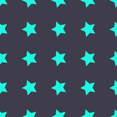 Obraz premium blue stars on a grey background. vector seamless illustration. print on print or clothes
