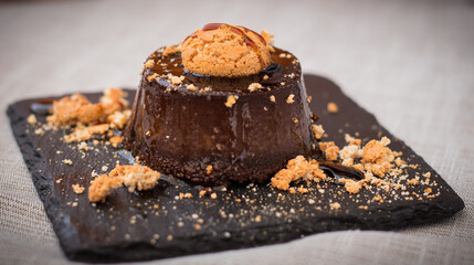 chocolate cake on a plate