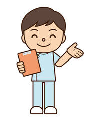 笑顔の看護師 男性