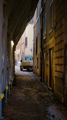 Fototapeta premium narrow street in the old town
