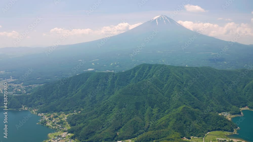 Poster 毛無山山頂から富士山空撮