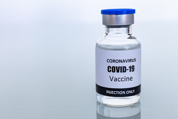 Vaccine bottle for vaccination against coronavirus or covid-19