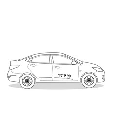 Fototapeta premium car illustration