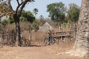 Village de cases dans la r&eacute;gion de kedougou au S&eacute;n&eacute;gal 