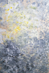 Abstract textured grunge black and white yellow background