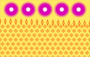 Vector Pixel art seamless border texture ethnic pattern background with vertical thin stripe, winter blue  color, for design of linen fabric, linen textile, wrapping paper.