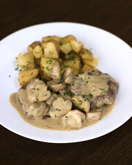 Steak with mushroom