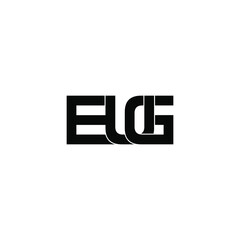 eug letter original monogram logo design