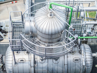 Deaerator systems of boiler systems in Combined-Cycle Co-Generation power plant.