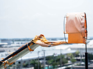 REFLECTIVE WIND SOCK in power plant