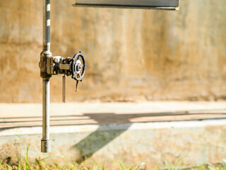 Manual valve for apply industrial zone which popular to install with tank, pipe, pump, and pond in Combined-Cycle Co-Generation Power Plant.