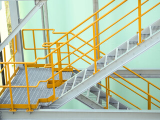 Ladder of step were used in power plant.