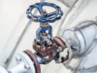 Manual valve of HRSG boilers systems (Heat recovery steam generator) in Combined-Cycle...