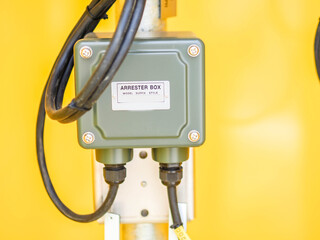 Arrestor systems for transmitter in power plant.