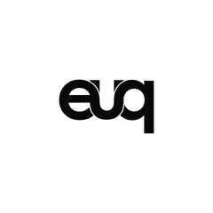 euq letter original monogram logo design