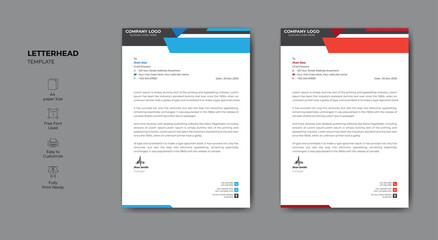 Creative Modern Letterhead Design Template For your Business.