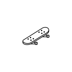 skateboard vector icon. transportation and vehicle icon outline style. perfect use for icon, logo, illustration, website, and more. icon design line style