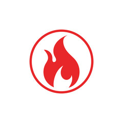 Fire flame vector illustration design template