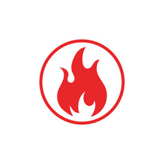 Fire flame vector illustration design template