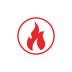 Fire flame vector illustration design template