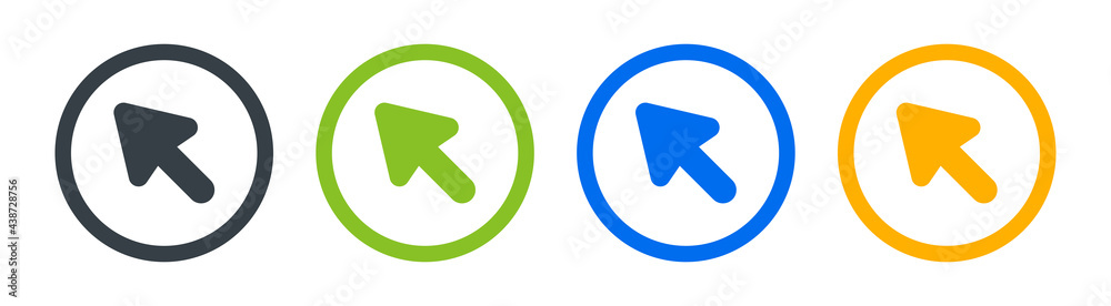Poster cursor icons set. vector illustration