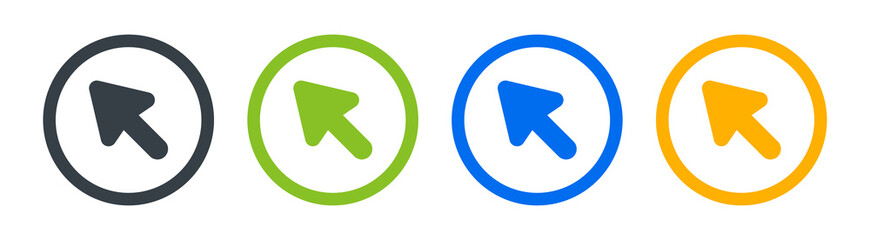 Cursor icons set. Vector illustration