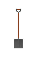 Shovel or spade isolated on white background. Work tool for outdoor activities, digging, gardening. Construction equipment. Vector illustration