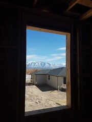 View from inside new build