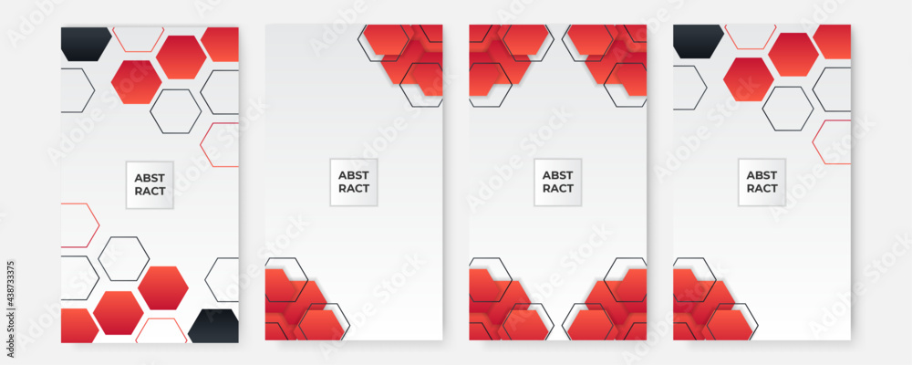 Aufkleber Red abstract background with minimal style. Abstract red vector background with stripes. abstract red background minimal, abstract creative overlap digital background, modern landing page concept art