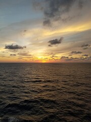 Sunset at sea