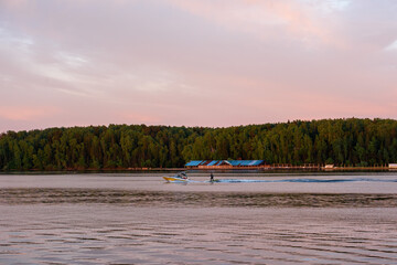 Obraz premium Natural park on the Istra river